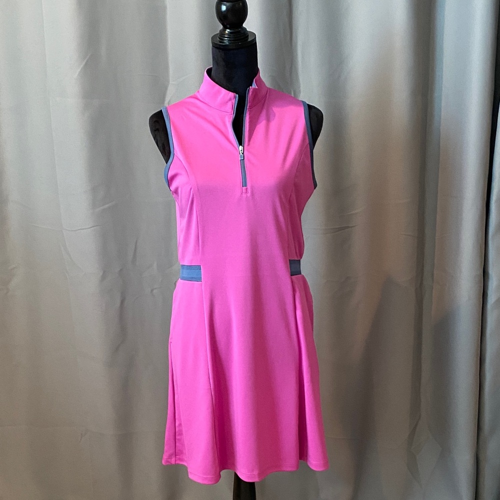 Grand Slam Pink Sleeveless Mini Dress